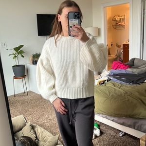 Cream thick sweater